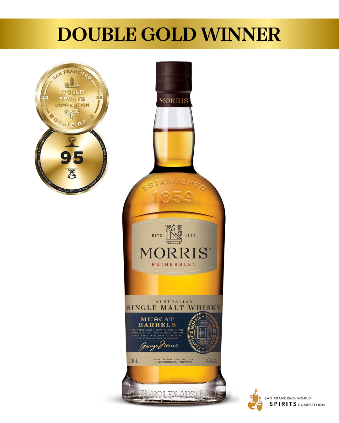 MORRIS Whisky MUSCAT BARREL 46%ABV